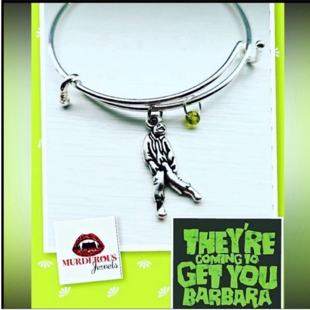 Murderous Jewels Zombie Charm Bracelet Silver Tone Metal Halloween Horror NWT
